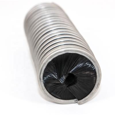 China Viable Black Color Coil Brush Roller Nylon Centripetal Spiral Brush for sale