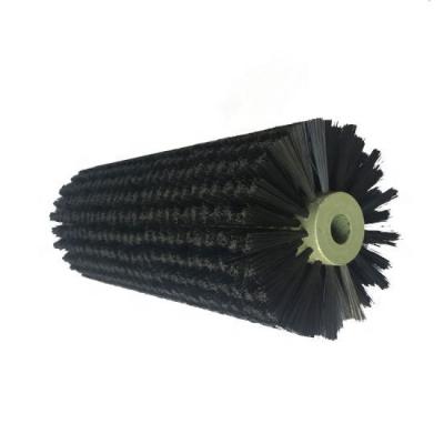 China Customized Cylindrical Conveyor Belt Cleaning Brush Roller Cleaning Brush for sale