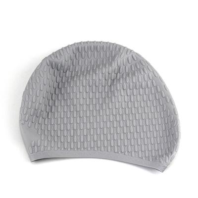 China Waterproof Durable Eco-friendly Factory Customized High Quality Silicone Long Pure Hair Swimming Cap Multicolor Optional Customized for sale