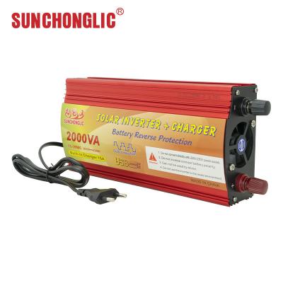 China 15A Inverter With Charger 2000va Modify Sine Wave 2kw Off Grid Solar Inverter 12v 220v for sale