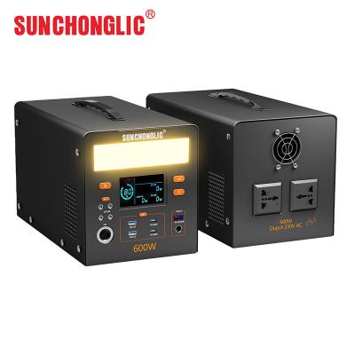 China 12.8V Solar Power Generator 60AH 600W AC Output Smart Charging Maintenance Free for sale