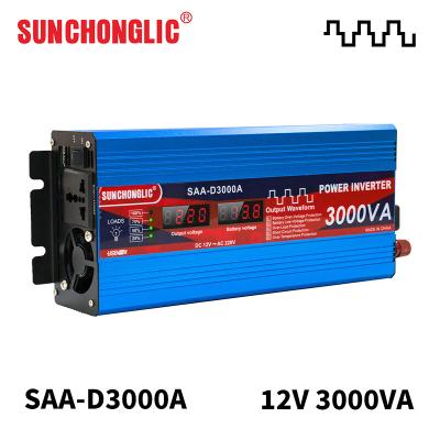 China 3000va Off Grid Solar Inverter DC 5V 1A USB 24v 220v High Efficiency for sale