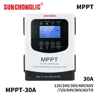 China Intelligent 30A MPPT Solar Charge Controller Stable 24v MPPT Charge Controller for sale