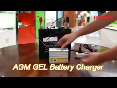 intelligent agm gel battery charger ac150v input low voltage protection 12v 10a