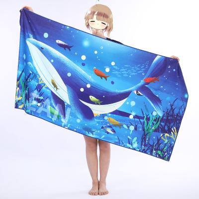 China Child Safe Beach Towel MOQ No Custom Design Customized Printed Round Beach Towel 004 for sale