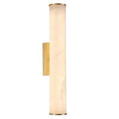 China Wholesale modern factory wall lamp marble brass hotel led wall lamp modern cylindrical wall lamp for sale