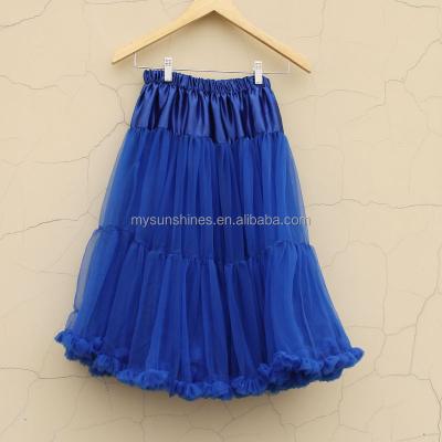 China Hot Selling Beautiful Royal Blue Women Long Maxi Skirt Tulle Skirt Wholesale Plus Size for sale