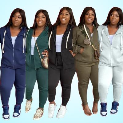 China Viable plus size women apparel hoodies and sweatshirts and jogging suits wholesale women for sale