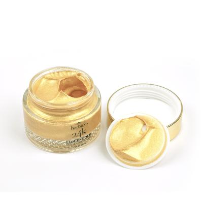 China Nourishing Private Label Nourishing Gold Pure Organic Collagen Brighten Skin Anti Aging Off 24k Gold Face Mask for sale