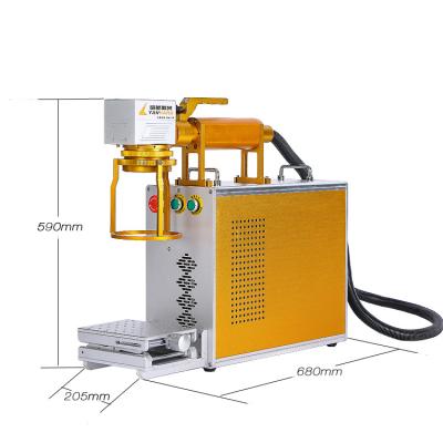 China Automated Loading Easy To Use Small Fiber Laser Marking Machine Handheld Portable Laser Engraving Machine for sale