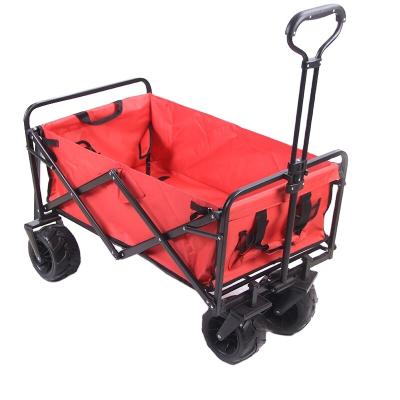 China Single Folding Folding Camping Shopping Sports Cart Outdoor Beach Service Folding Garden Utility Trolley Portable Cart for sale