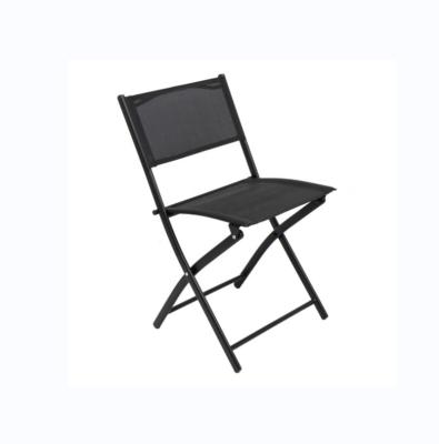 China Cheap Outdoor Steel Iron Steel Folding Chair Metal Bistros Garden Furniture Single Folding Outdoor Beach Folding Chair for sale