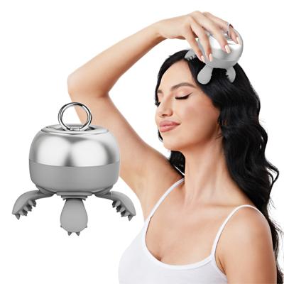 China Electric Scalp Head Massager Portable Rechargeable Head Massager with 8 Removable Massage Claws for sale