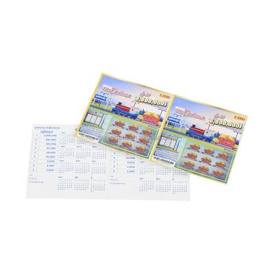 China Scratch Win Card Lottery Ticket Printing Custom Scratch Card Lucky Lottery Tickets Multi-Appearance Scratch Cards for sale