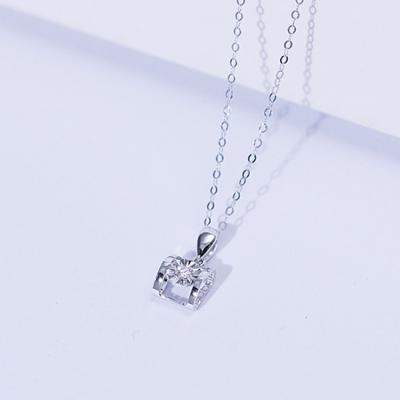 China Vintage Style Wholesale New Angel's Kiss Necklace K Red/K White 18k Diamond Necklace for sale