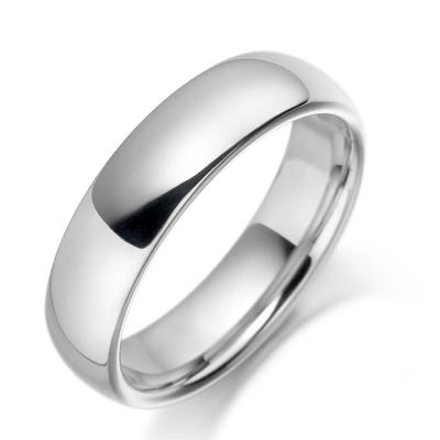 China Fashionable Simple Wedding Band Rings Silver Wedding Ring Men's Silver Wedding Ring FR2332-6 for sale