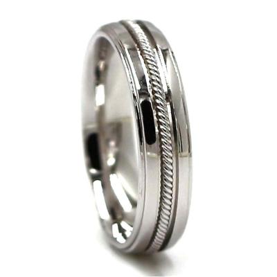 China SR00141 Fashionable Wholesale Customs Value 925 Sterling Silver Wedding Ring Twist Center Wedding Band for sale