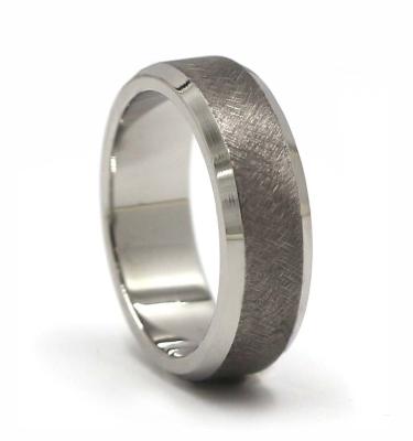 China LR716 CLASSIC 6mm wedding band or popular titanium rings wholesale for men for sale