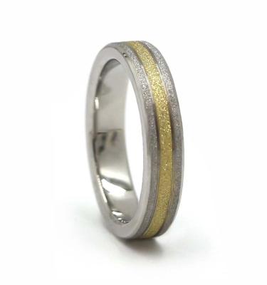 China LR142 CLASSIC 4mm plain unisex titanium wedding band or ring for sale