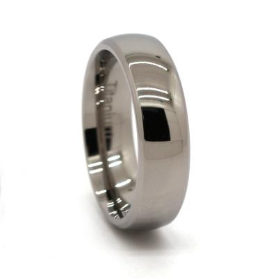 China CLASSIC Wholesale Titanium Rings High Polished Plain Titanium Wedding Rings for sale