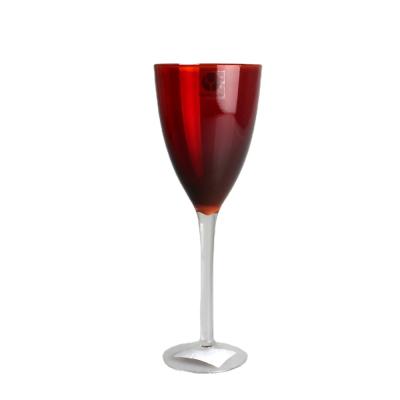 China Viable Elegant Crystal Decoration Champagne Cup Clear Red Wine Glass for sale