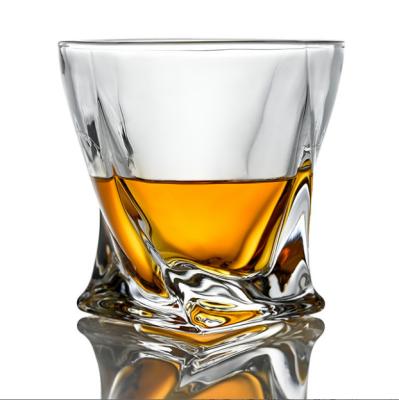 China High Quality Crystal Glass Tumbler Vortex Shaped Whiskey Whiskey Mug for sale