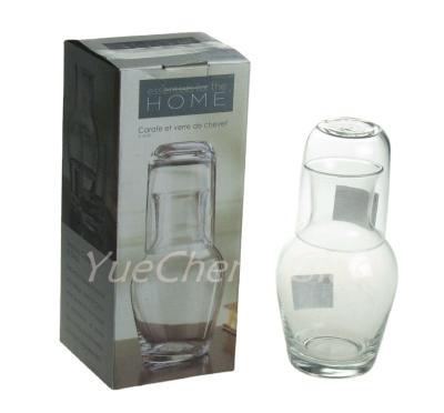 China Financial Institution Wholesales Clear Handcrafted Carafe and Tumbler Gift Set for sale