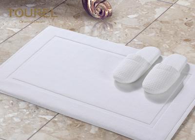 China Sanitized Logo Hotel Non Slip Bath Mat / White Bathroom Floor Mats for sale