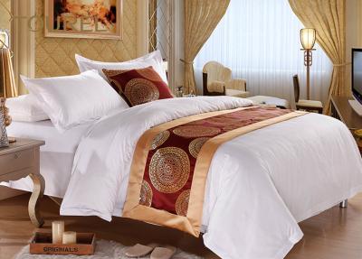 China funda de almohada decorativa de la cubierta del corredor de la cama del edredón determinado de la hoja 4pcs para el hotel en venta