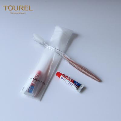 China Tourel 3 - 5 Star Luxury Hotel Amenities Customized Logo Soft Film Bag Packing for sale