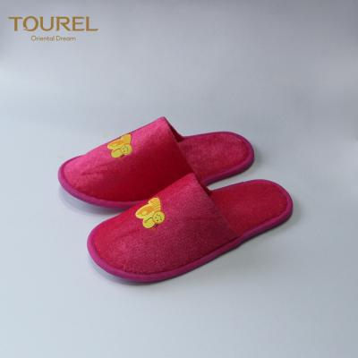 China Children Holiday Disposable Bedroom Slippers With Excellent Permeability for sale