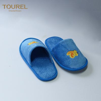 China Girls And Boys Washable Towelling Slippers Shining Velvet Material Personalised Logo for sale