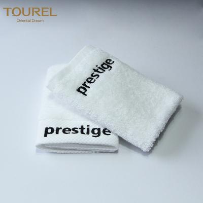 Cina Logo stabilito di Prestige del ricamo degli asciugamani del bagno dell'hotel dell'asciugamano bianco dell'hotel in vendita