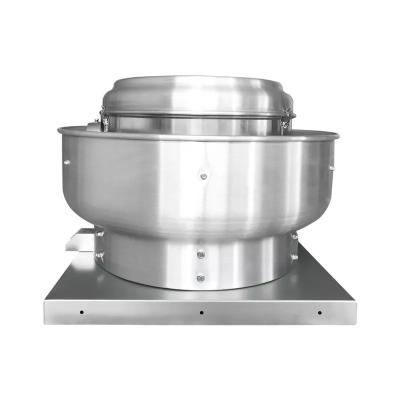 China 0.55kw Upblast Factory Price Exhaust Ventilation Roof Fan Kitchen Commercial Hood Exhaust Fan Industrial Vent for sale