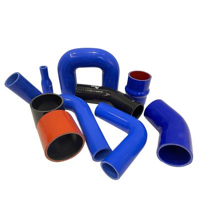 China Durable Rubber High Pressure Hose Automotive Silicone Reducer Braided Hose Ignition Retarding Silicone Braided Hose for sale