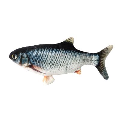 China 2022 Durability 3D Interactive Simulation Cat Fish Toy Luxury Electronic Cat Toy Mobile Pet for sale