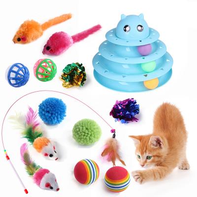 China Various Pet Scratching Motion Cat Toys Set Cat Toys Interactive Mouse House Cat Toy for sale