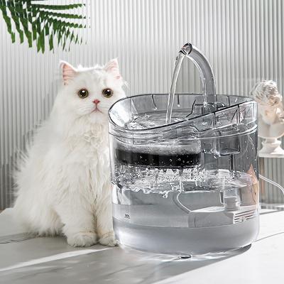 China Automatic White Automatic Pet Feeder And Waterer , Dog Water Bottle Pet Fountain for sale