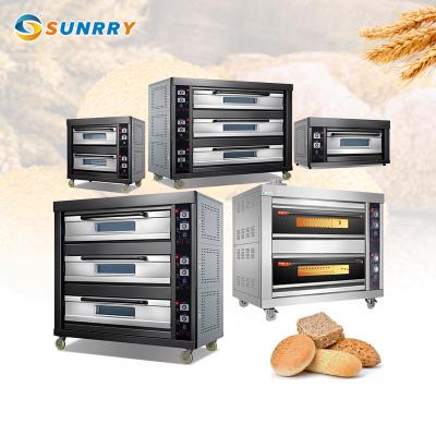 China 9/12-Dish 3-Layer Baking Machine Oven Digital Controller Bread Oven Gas Deck Commercial Baking Oven for Bakery for sale