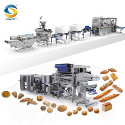 China Automatic Hamburger Bread Making Line One-Stop Solution Project Snack Factory Design French Bread Production Line for sale