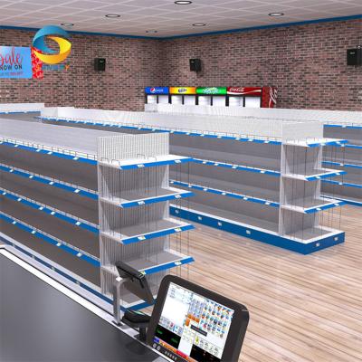 China Complete Supermarket Grocery Equipment Project Design Supermarket Rack Shelf Display Set Supermarket Equipment For Sale Grocery Equipment for sale