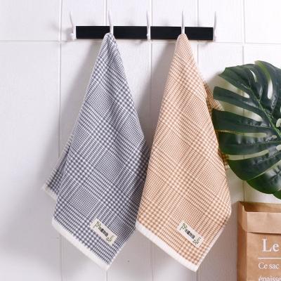 China Good Quality Soft Stripes Design Cotton Facial Towels for sale