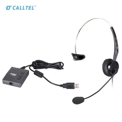 China Telecommunication Equipment Headband Style Call Center Earphone Monaural Noise Canceling Headset Headset for sale