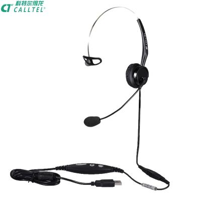 China High quality ABS headset with usb headset for call center noise-canceling microphone for sale