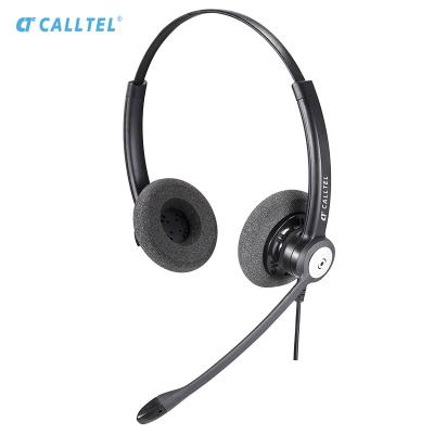 China Professional Headband Office Headset With Noise Canceling Binaural Microphone for sale