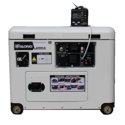 China SUPER QUIET GASOLINE GENERATOR lower noise canopy generator6.0/6.5kw SL8000W-SE SL8000W-SE for sale