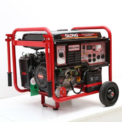 China Slong SL9000E-DF 5kw 6kw 7kw 8kw Dual Fuel Generator LPG Generator 3.6L for sale