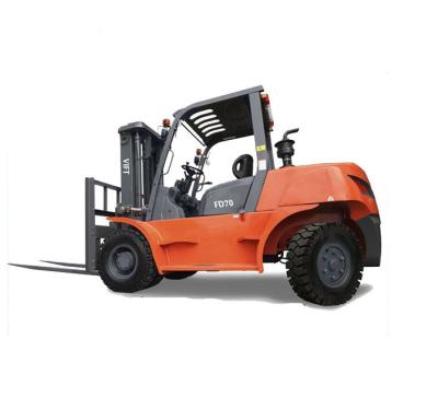 China 8ton container diesel mast forklift 5-8ton loading capacity heavy forklift EPA diesel engine Te koop