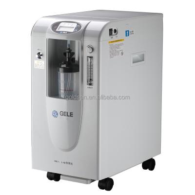 China Ready to Ship GELE ISO13485 Hospital Concentration Generator Machine 5 Liter Portable Medical Oxygen Concentrator with Nebulizer GE1-5L-W for sale