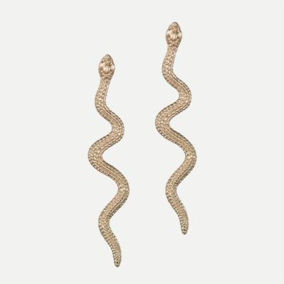 China NEULRY cute wholesale personality hot selling exaggerated long snake-shaped earrings jewelry for sale